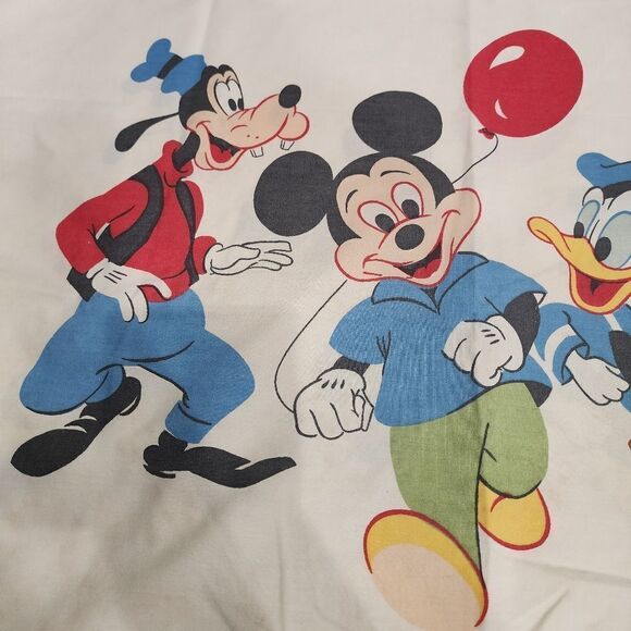 Vintage Disney Mickey Mouse, Donald Duck and Goofy Print Pillow Sham - Picture 5 of 17